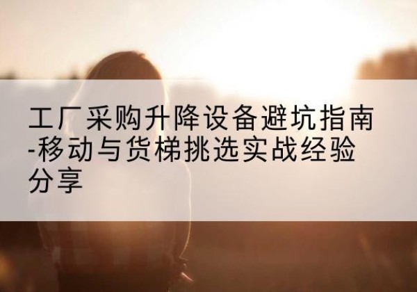 海伦移动式升降机怎么选-工厂采购升降设备避坑指南-移动与货梯挑选实战经验分享